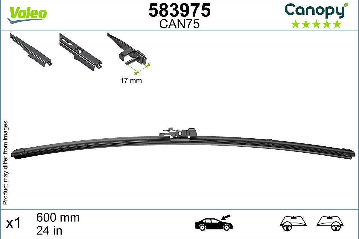 VALEO CANOPY Ablaktörlő lapát 583975_VALEO